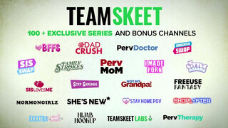 TeamSkeet - szexy félvér bige termetes adag gecit nyel le
